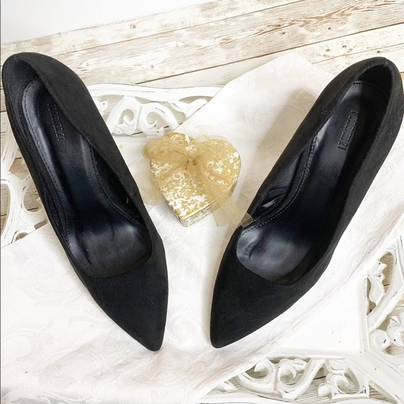 Forever 21 | Black Suede Stilettos, Sz 7.5 - Picture 9 of 9